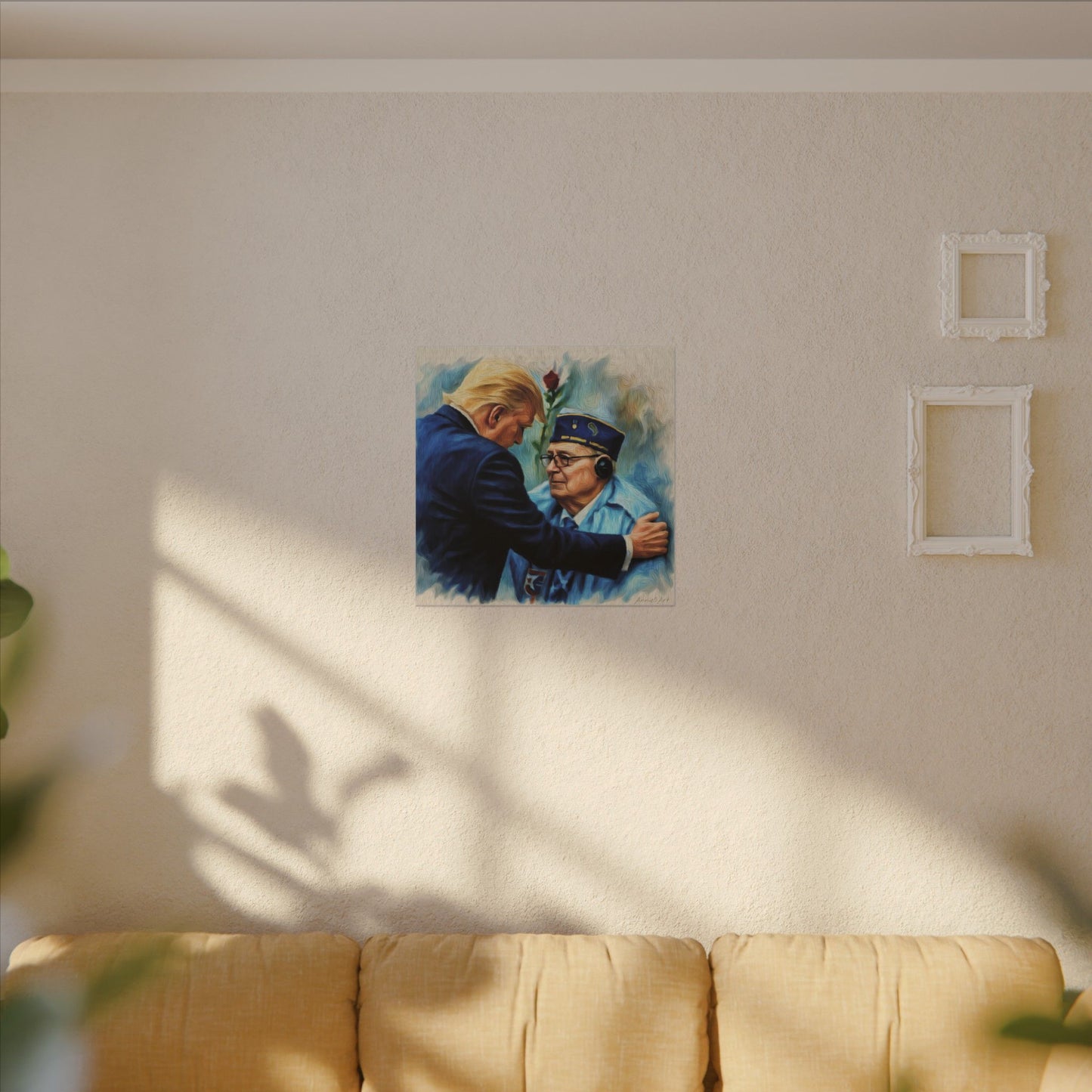 Trump/Patriotic Veteran Tribute Canvas