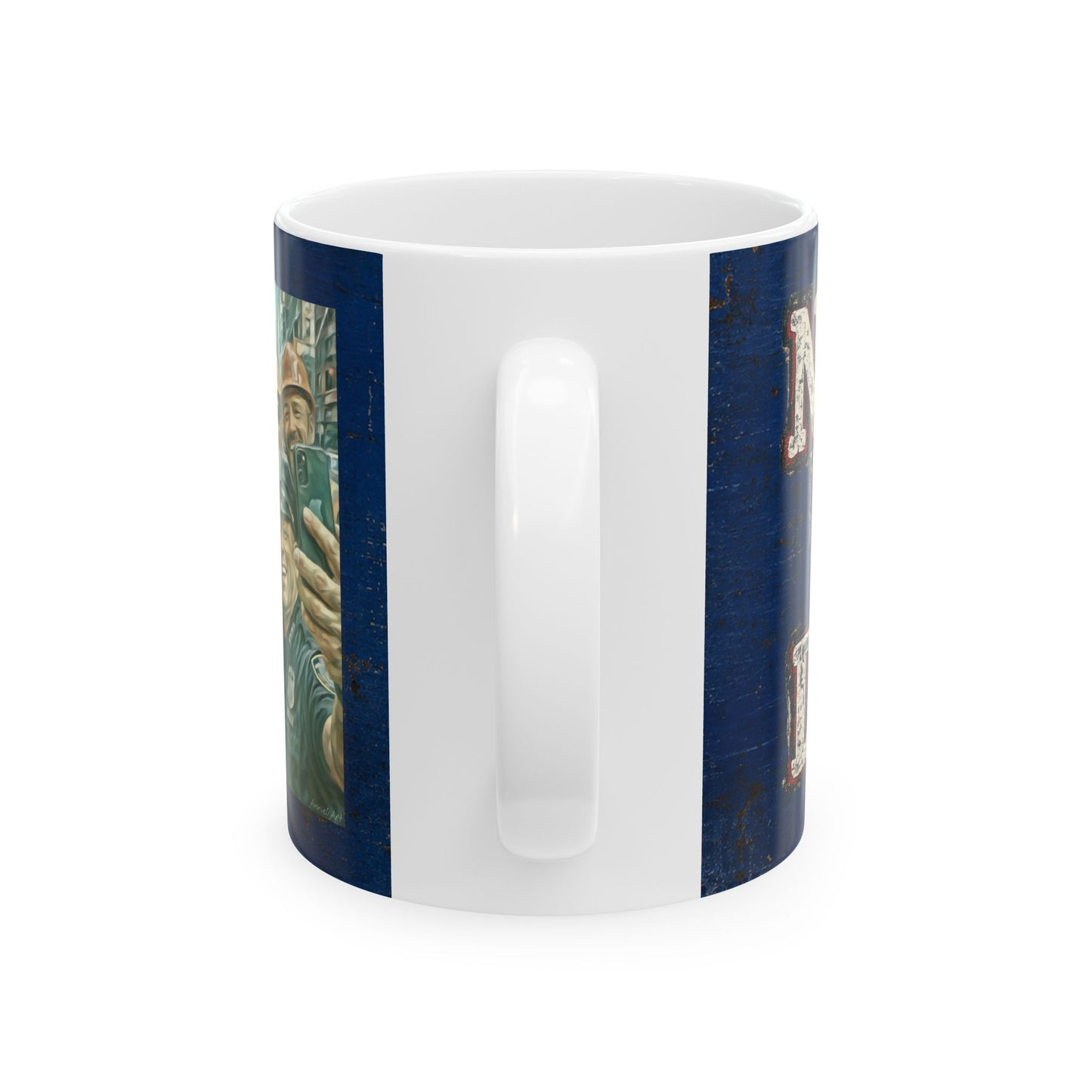Trump “NYC❤️DJT” Ceramic Mug — Vintage Blue-Collar Design (11oz, 15oz)