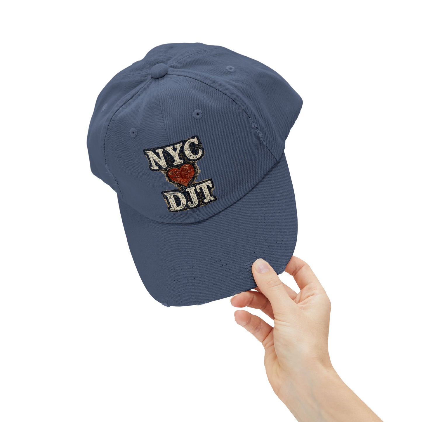 Distressed NYC❤️DJT Vintage Baseball Cap