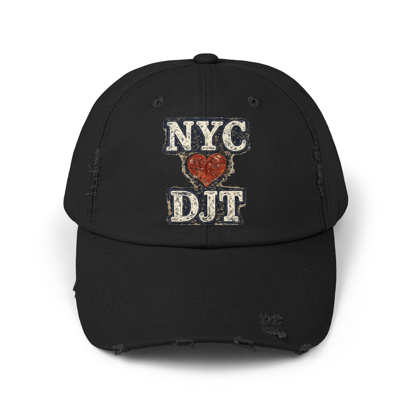 Distressed NYC❤️DJT Vintage Baseball Cap