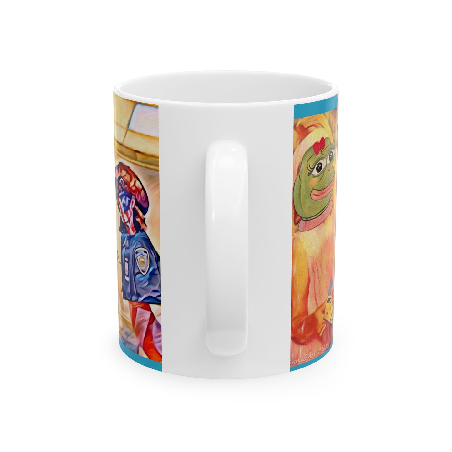 Ceramic Covfefe Mug — Colorful Pop-Art Pepe & Anime Characters Coffee Cup (11oz/15oz)