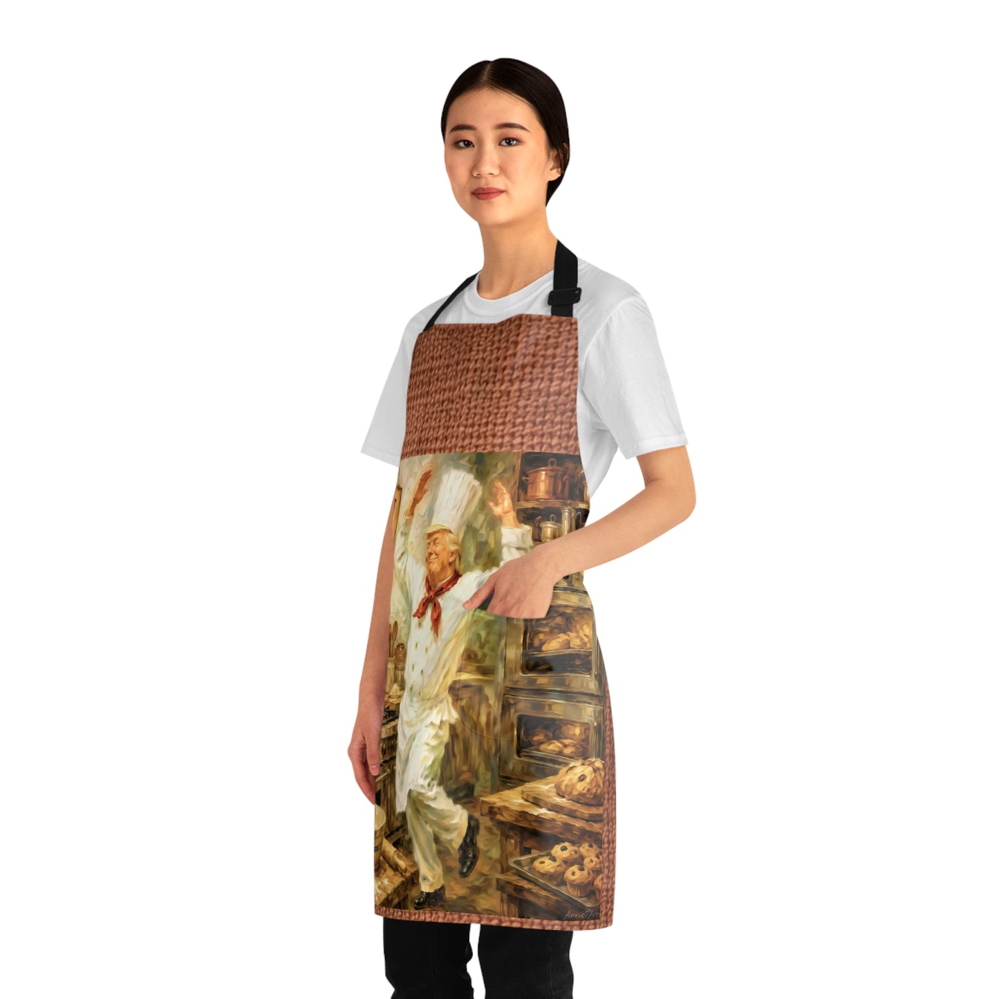 Trump ‘Let Him Cook’ Apron — Vintage Chef Kitchen Apron for Cooks & Bakers