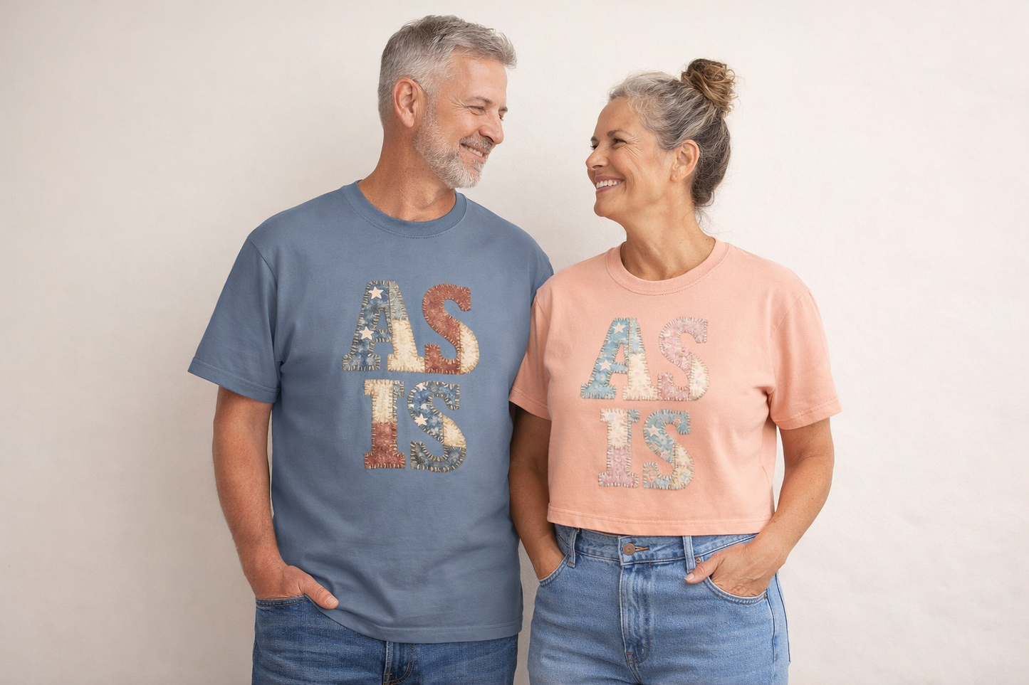 “AS IS” Quilt look Floral Boxy Tee — Women's Vintage Graphic Crop T-Shirt
