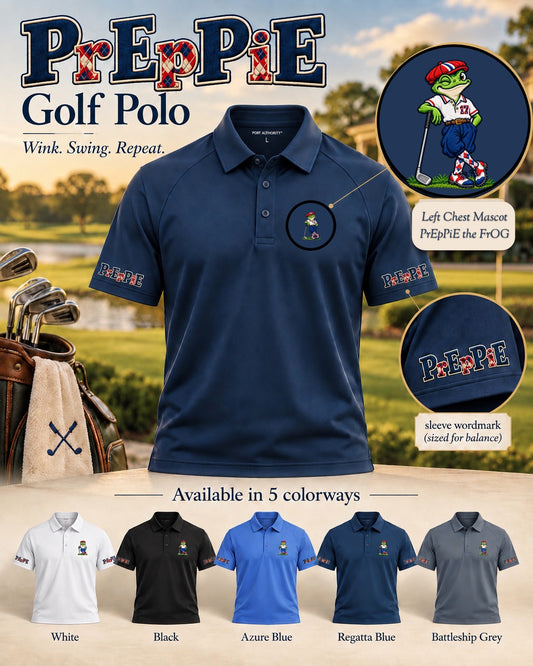 PrEpPiE the frOG Crossover Raglan Polo — Classic Athletic Raglan Polo Shirt