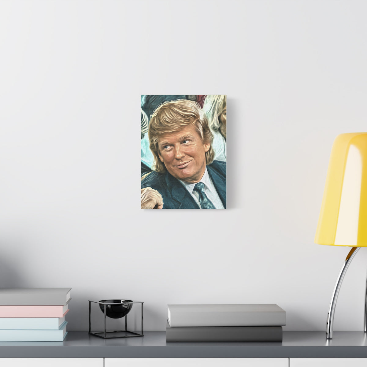 Trump Courtside Portrait Canvas