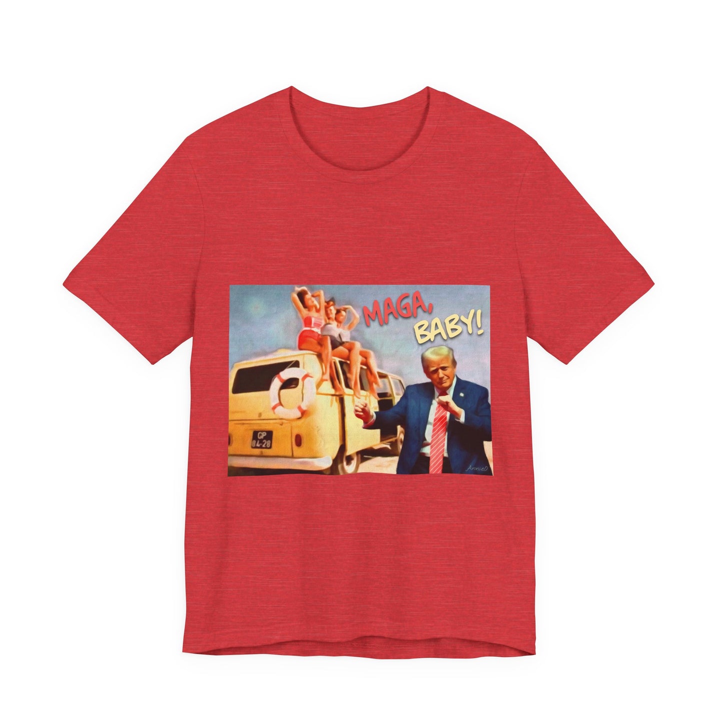 Vintage Political Graphic Tee — "MAGA Baby!"