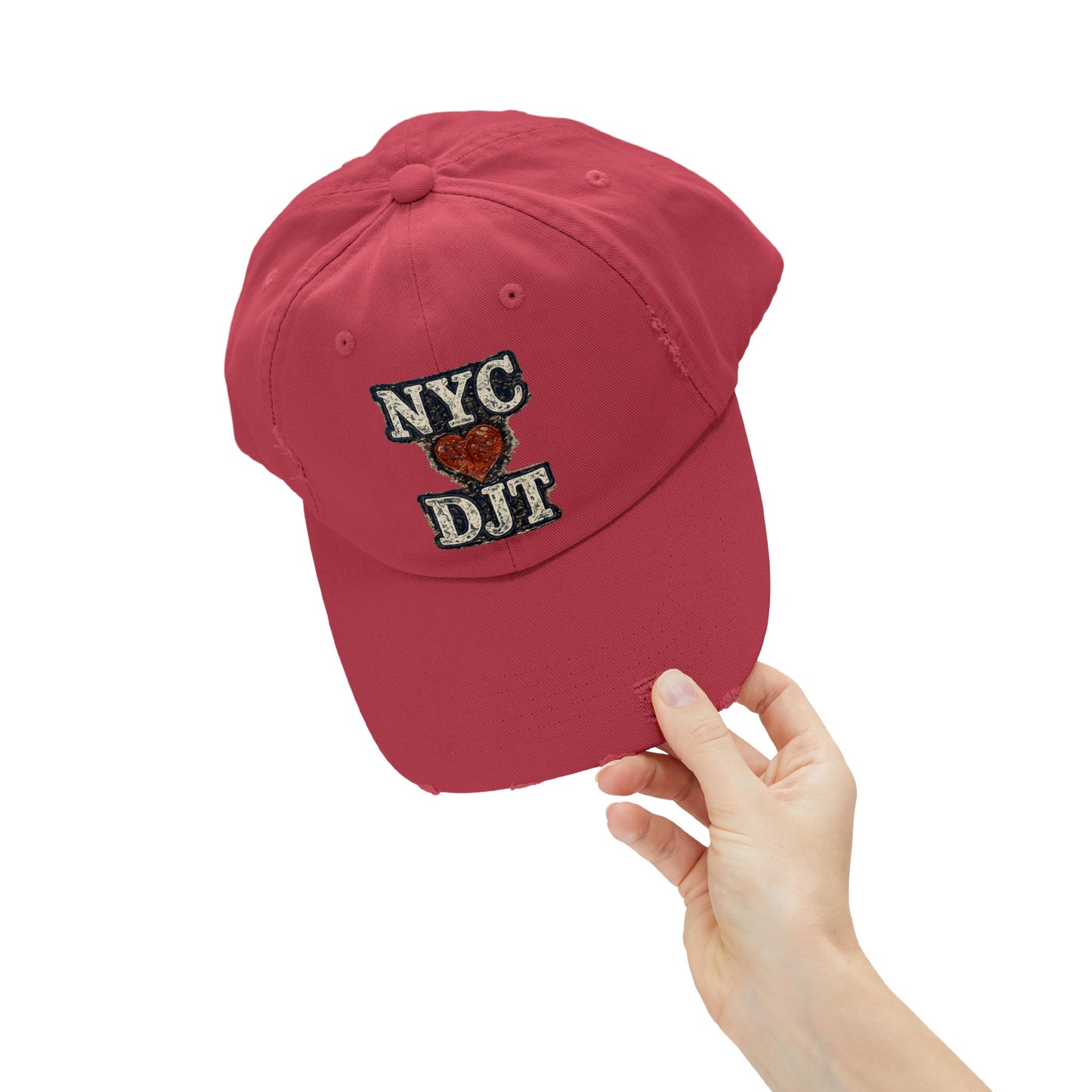 Distressed NYC❤️DJT Vintage Baseball Cap