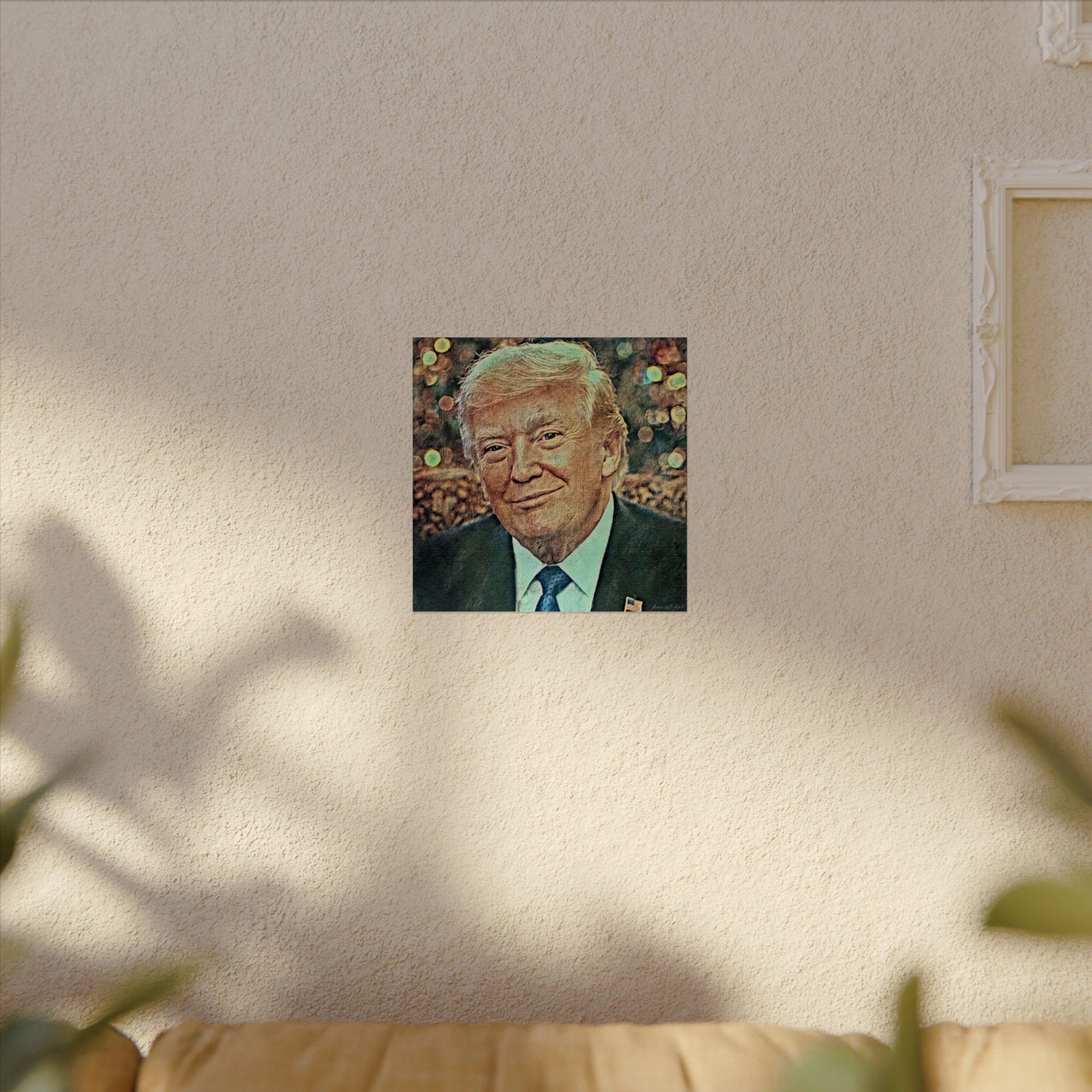 Trump Textured Watercolor Matte Poster