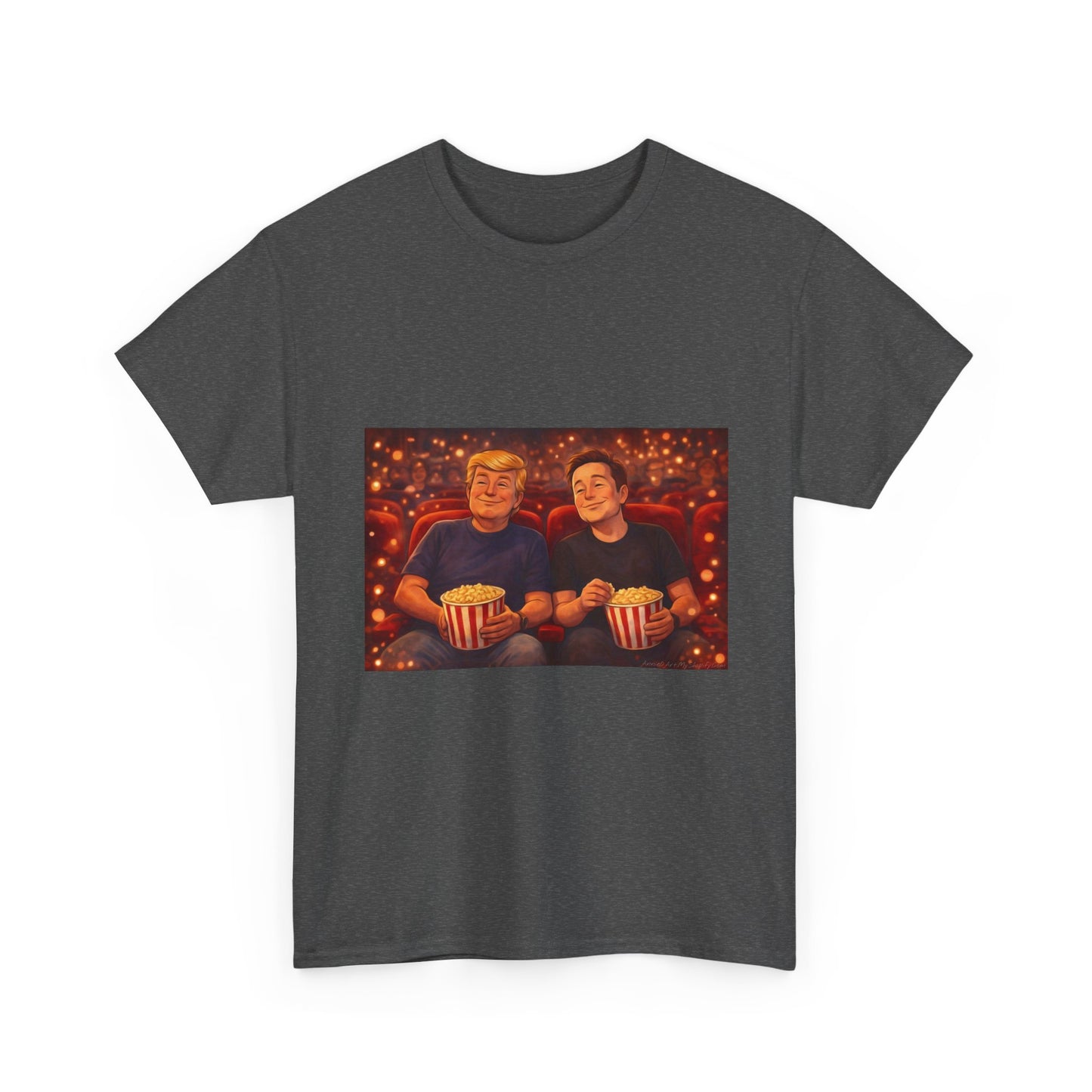 Movie Night Popcorn Tee — Cozy Couples Film Night T-Shirt