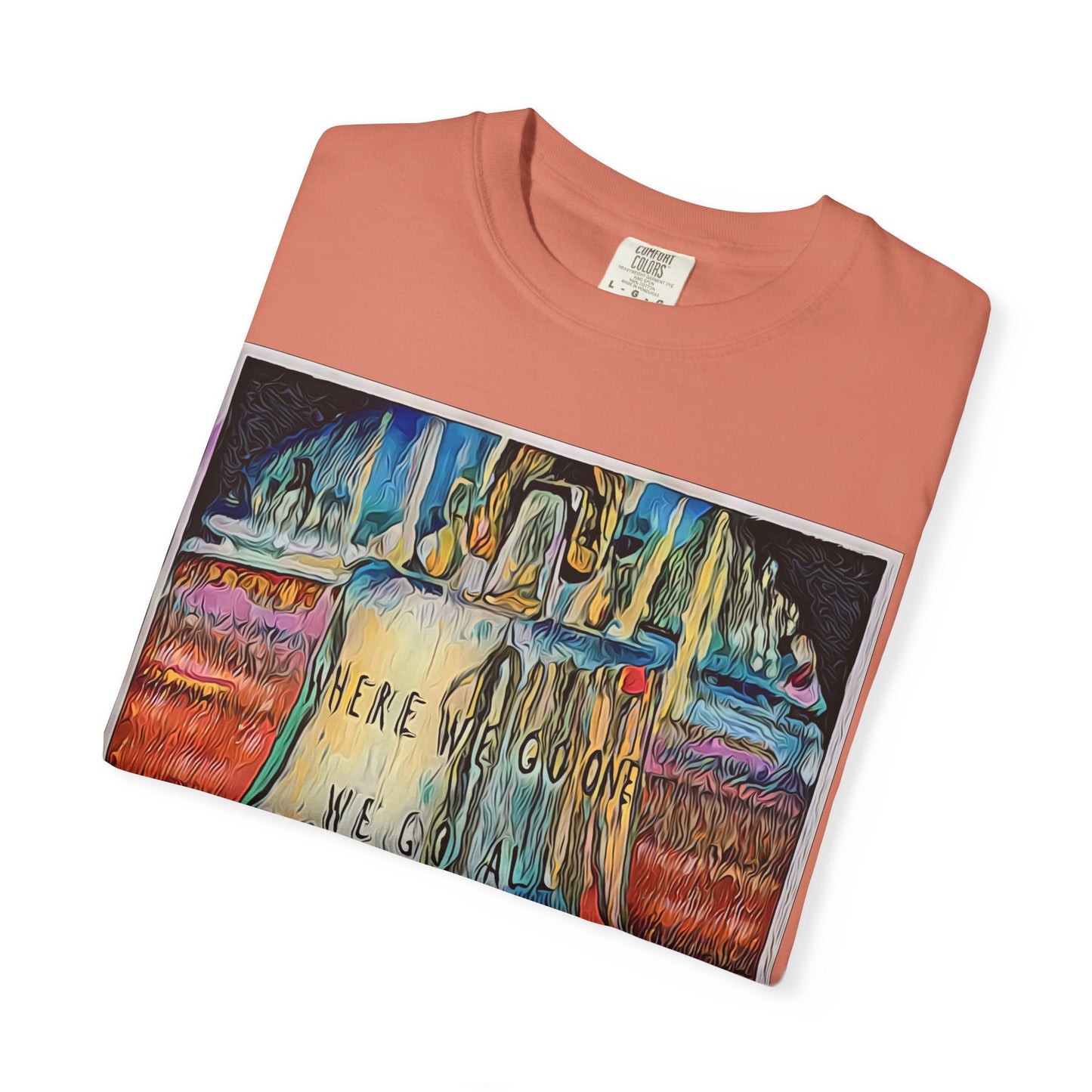 T-Shirt — 'WWG1WGA' Graphic Tee with Bold Neon Slogan