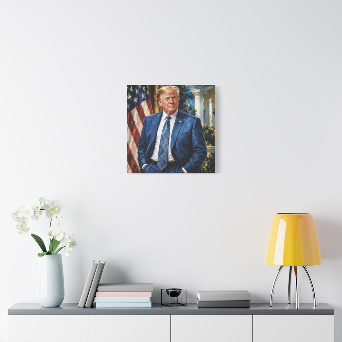 Trump Patriotic Presidential Portrait Canvas