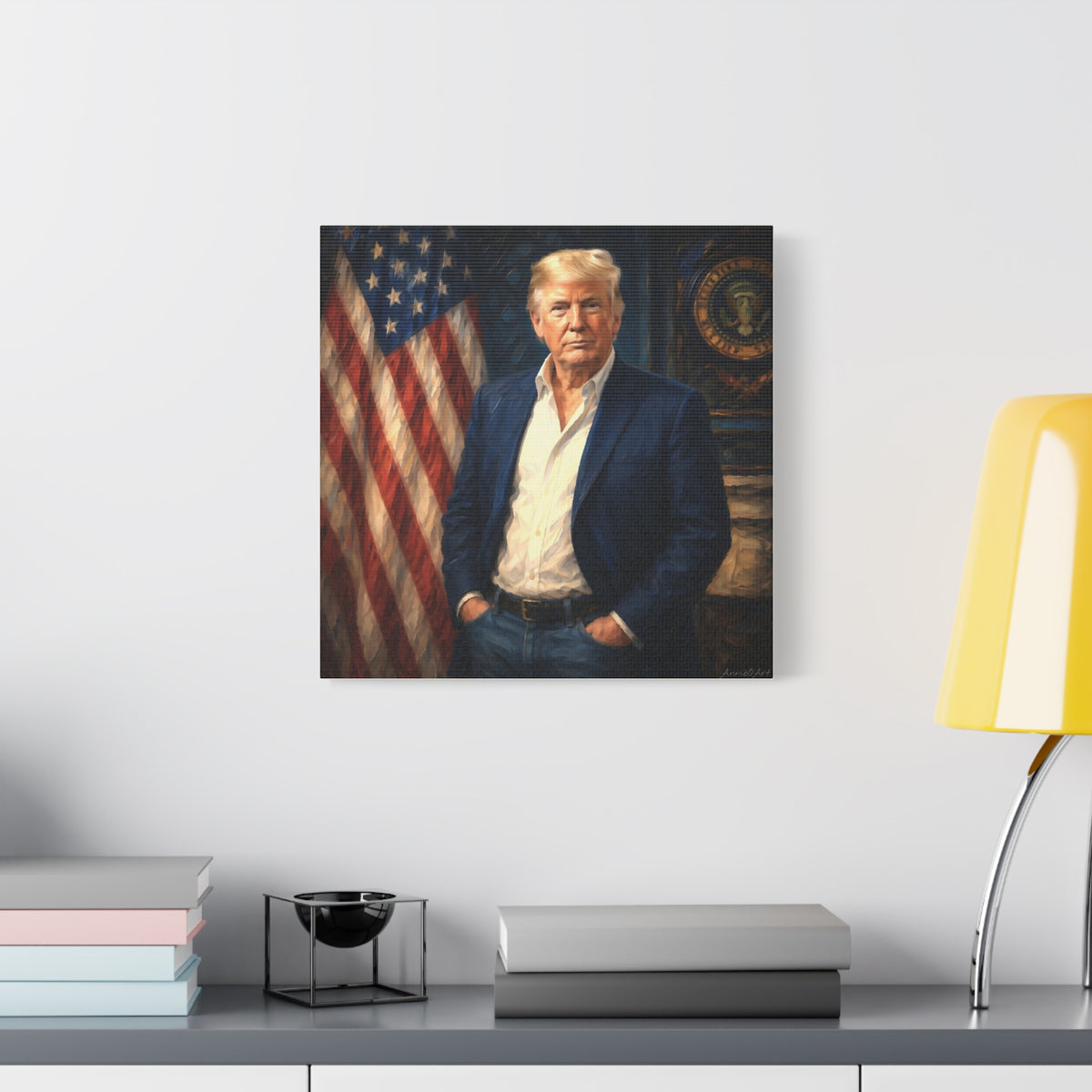 Trump Patriotic Portrait Canvas