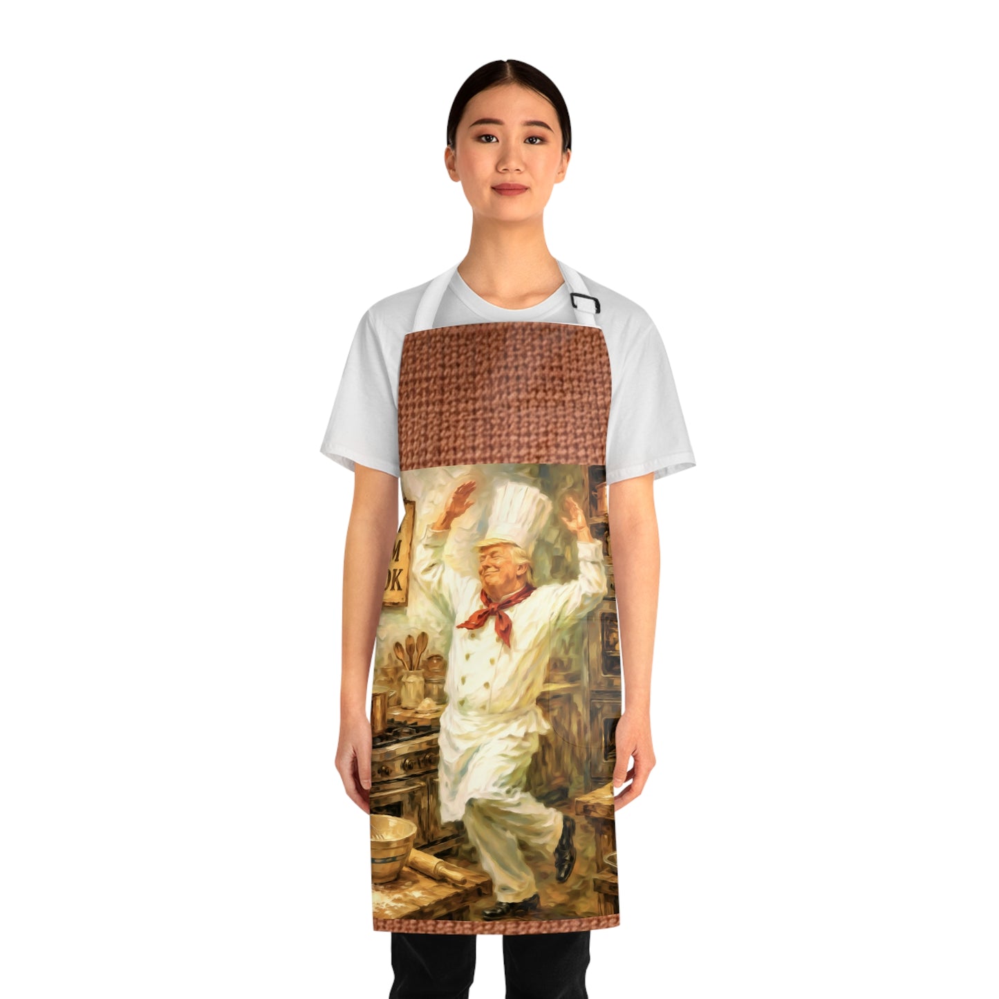 Trump ‘Let Him Cook’ Apron — Vintage Chef Kitchen Apron for Cooks & Bakers