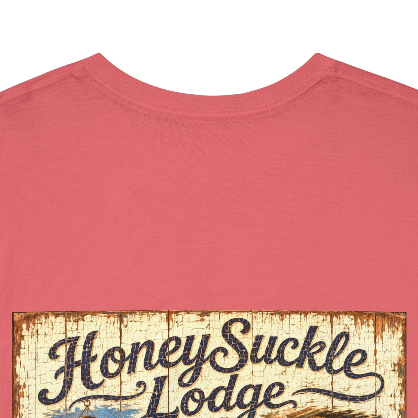 Vintage Beach T‑Shirt — 'Honeysuckle Lodge: 50+ Years of Endless Summer' Retro Seaside Tee