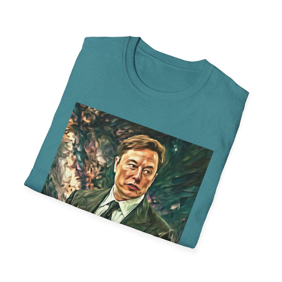 Elon Musk with Rocket— Graphic T-Shirt