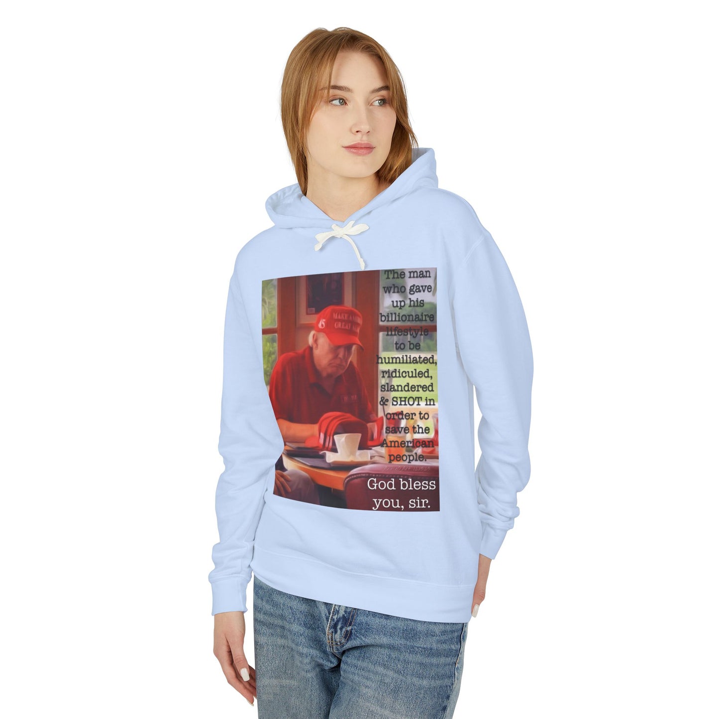 Patriotic 'God Bless You, Sir' Hoodie — Vintage Veteran Tribute Sweatshirt