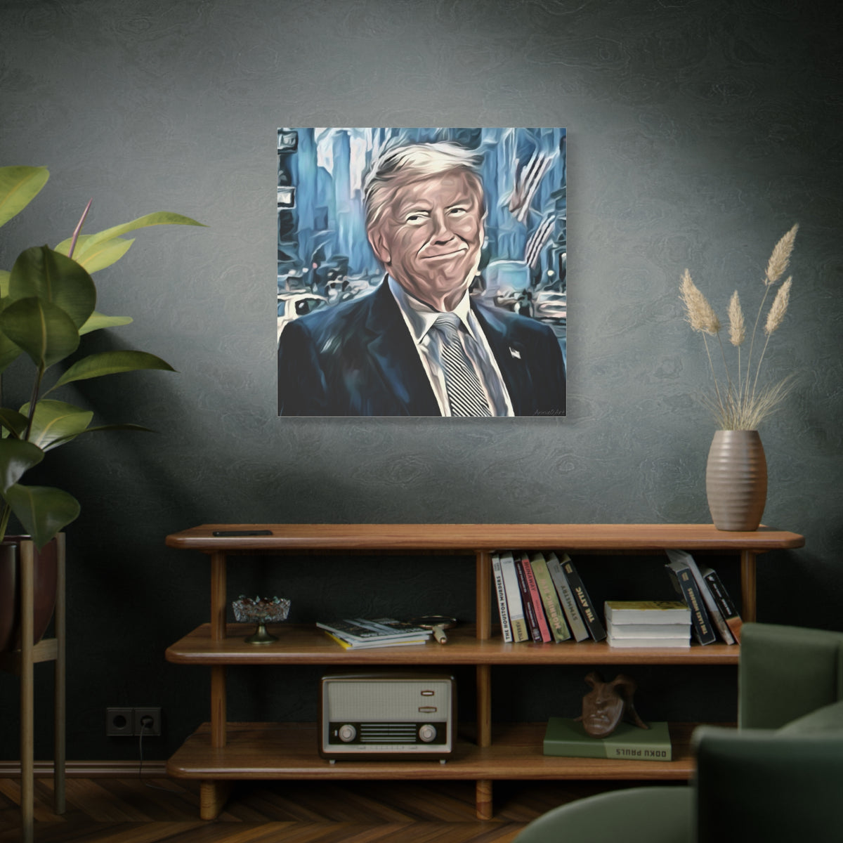 Patriotic Portrait Canvas Print — Trump Artwork