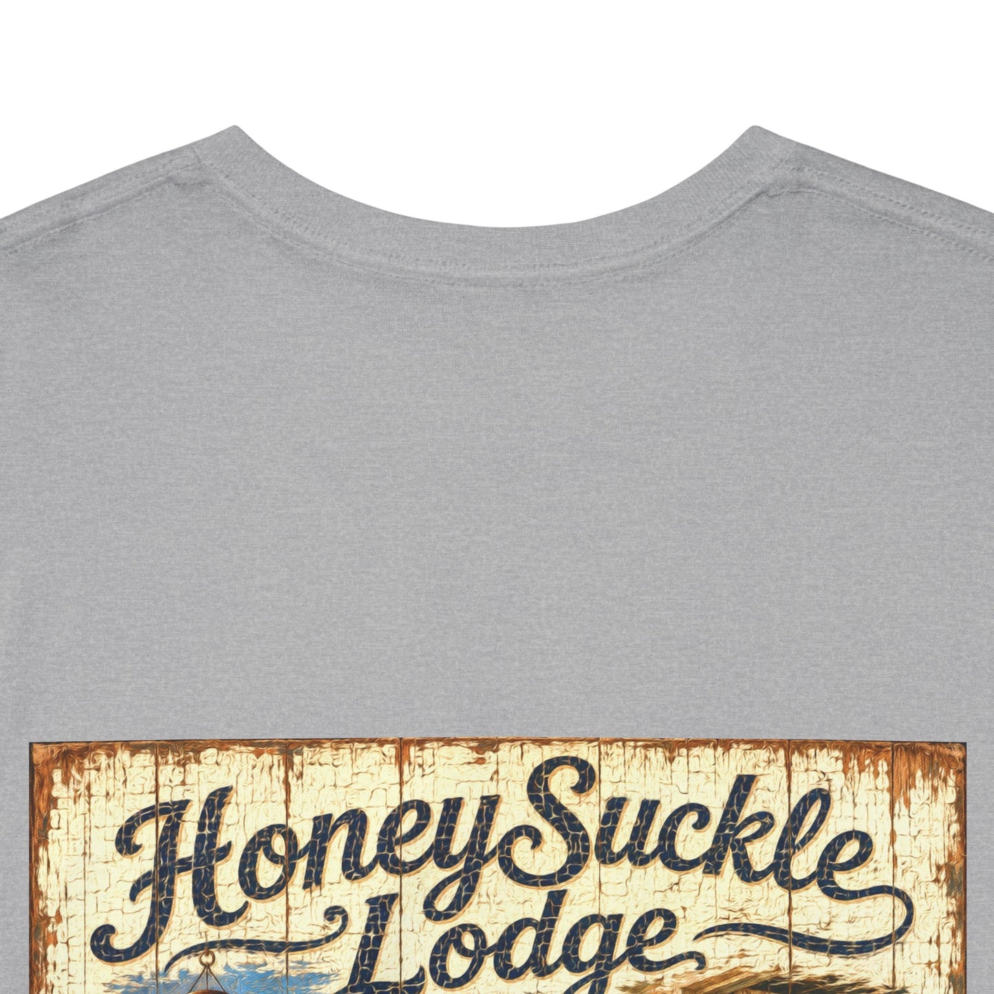 Vintage Beach T‑Shirt — 'Honeysuckle Lodge: 50+ Years of Endless Summer' Retro Seaside Tee