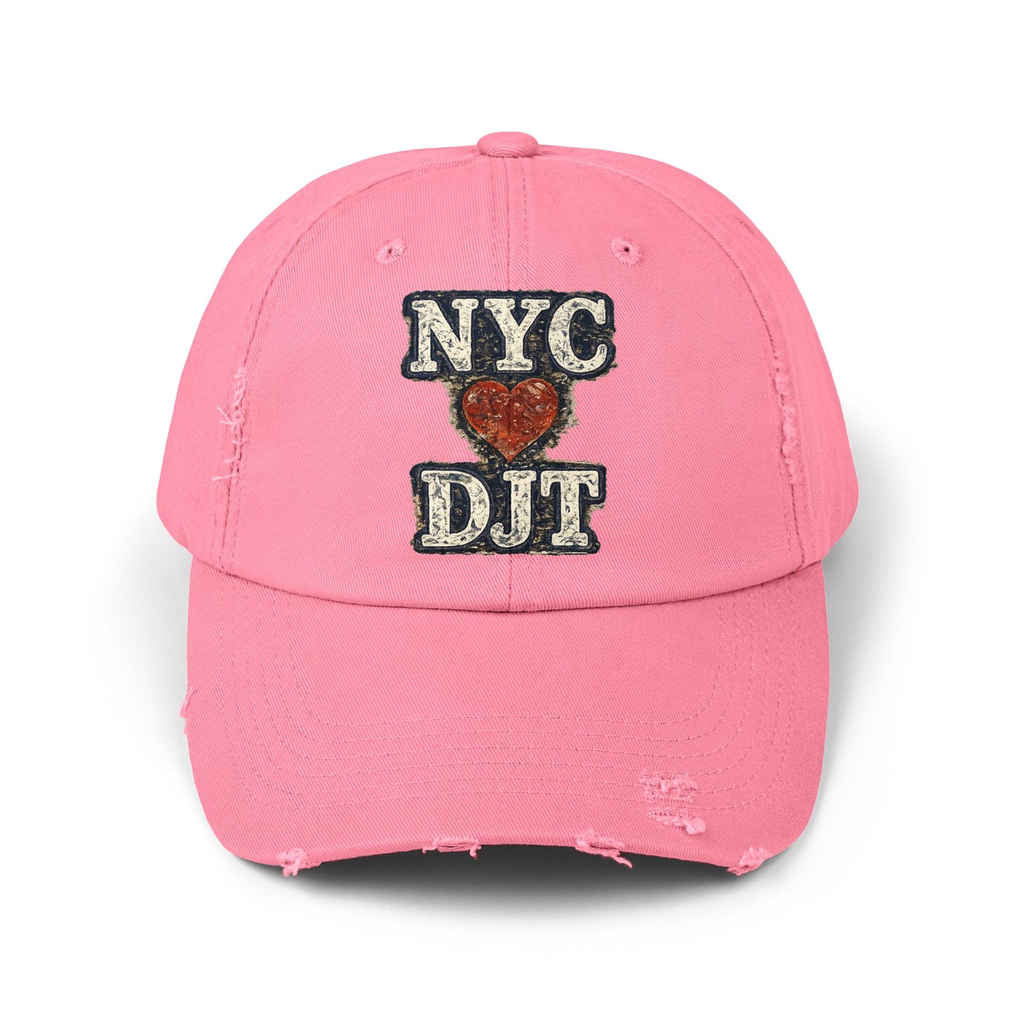 Distressed NYC❤️DJT Vintage Baseball Cap