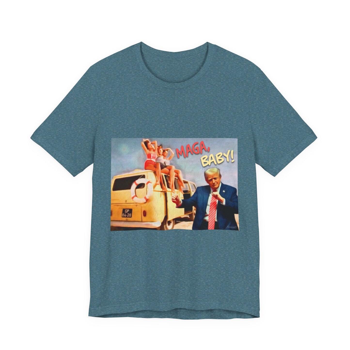 Vintage Political Graphic Tee — "MAGA Baby!"