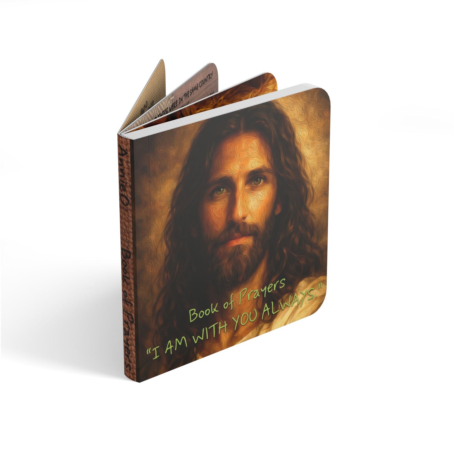Board Book — "Book of Prayers: I Am With You Always" —Jesus Paintings & Prayer Book for Kids & Adults