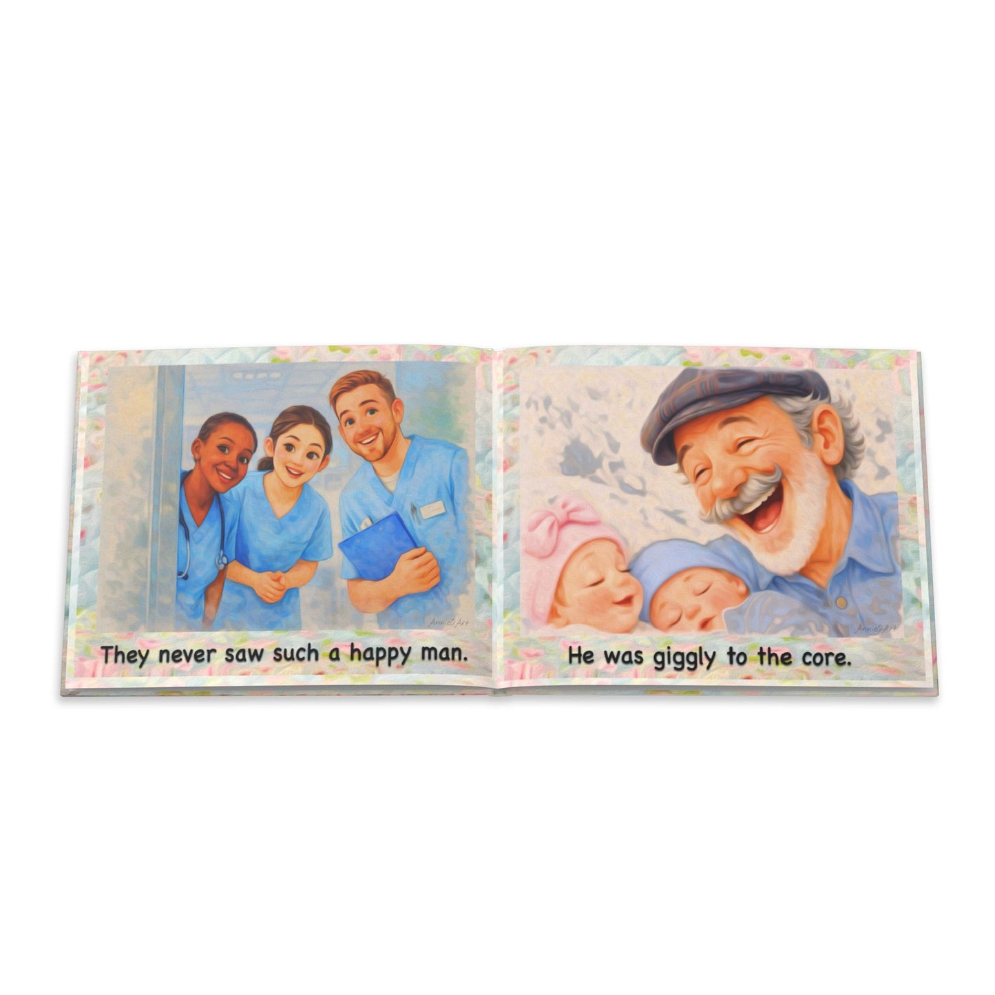 Hardcover Book — "Grandpa Henry & The Day The Babies Were Born" Keepsake