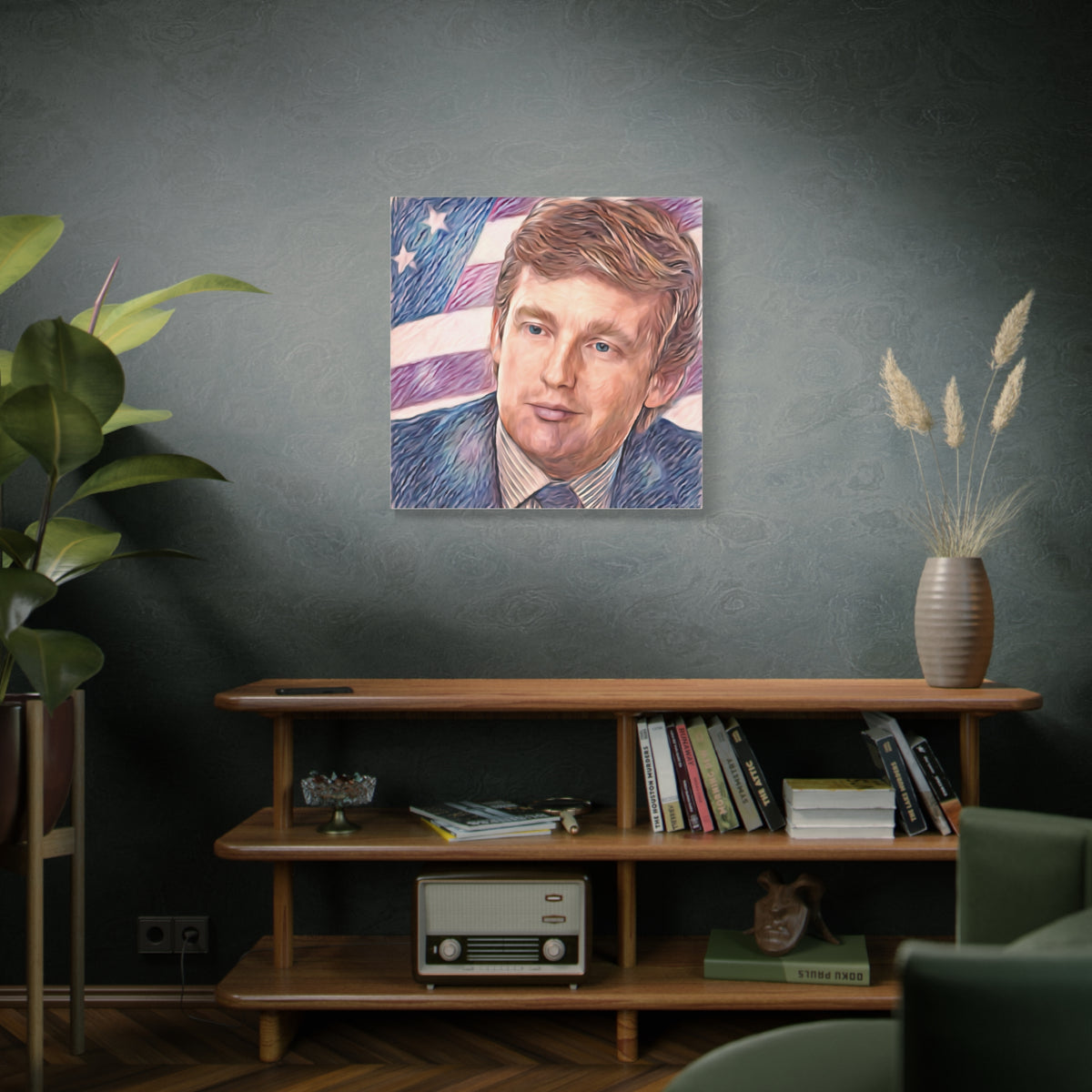 Trump Patriotic Portrait Canvas