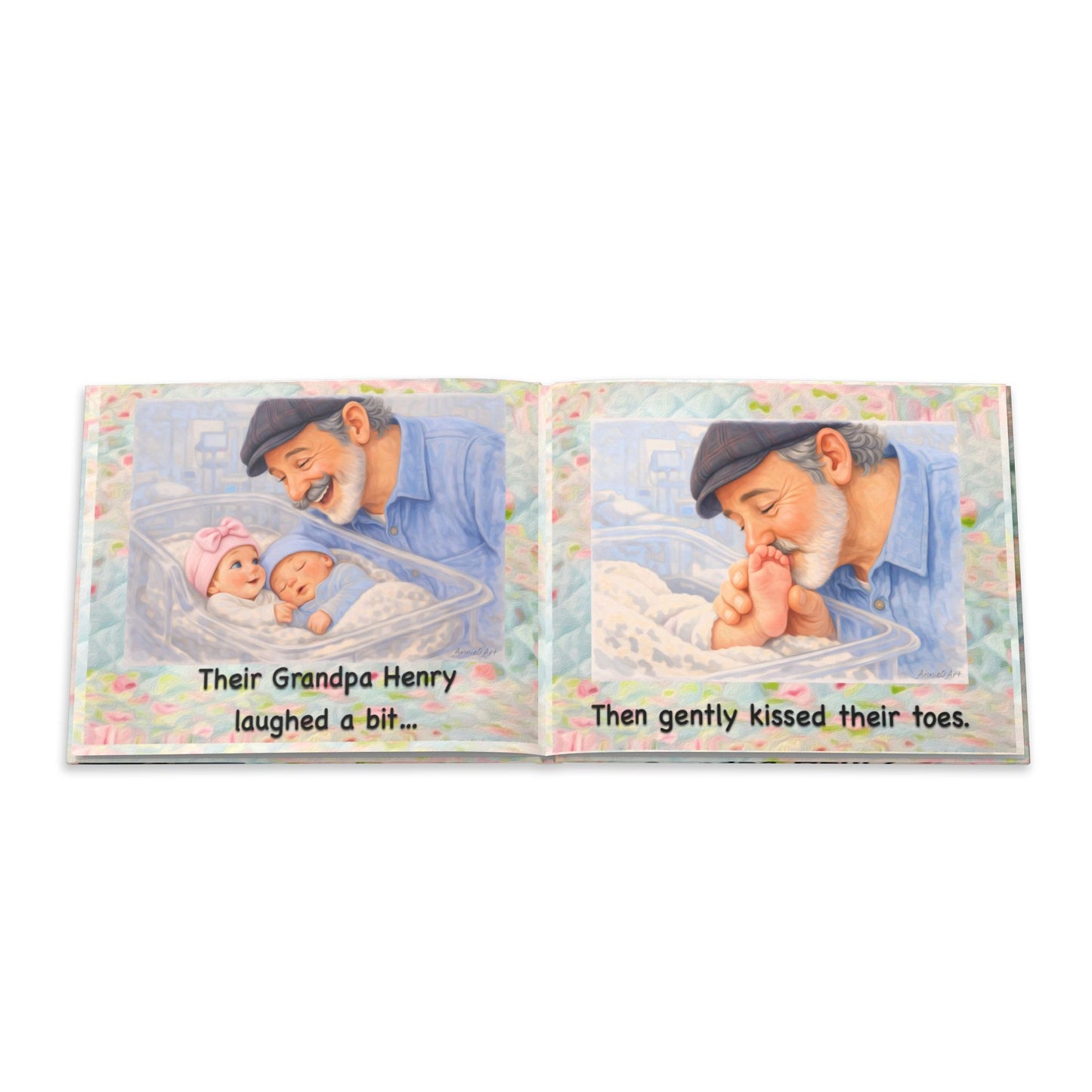 Hardcover Photo Book — "Grandpa Henry & The Day The Babies Were Born" Keepsake