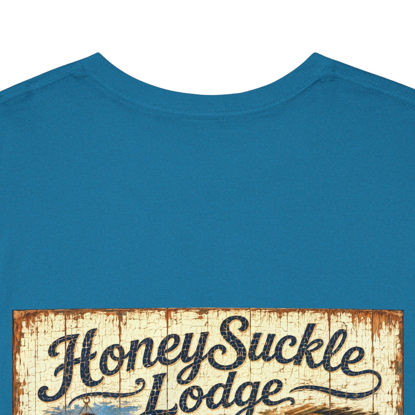 Vintage Beach T‑Shirt — 'Honeysuckle Lodge: 50+ Years of Endless Summer' Retro Seaside Tee