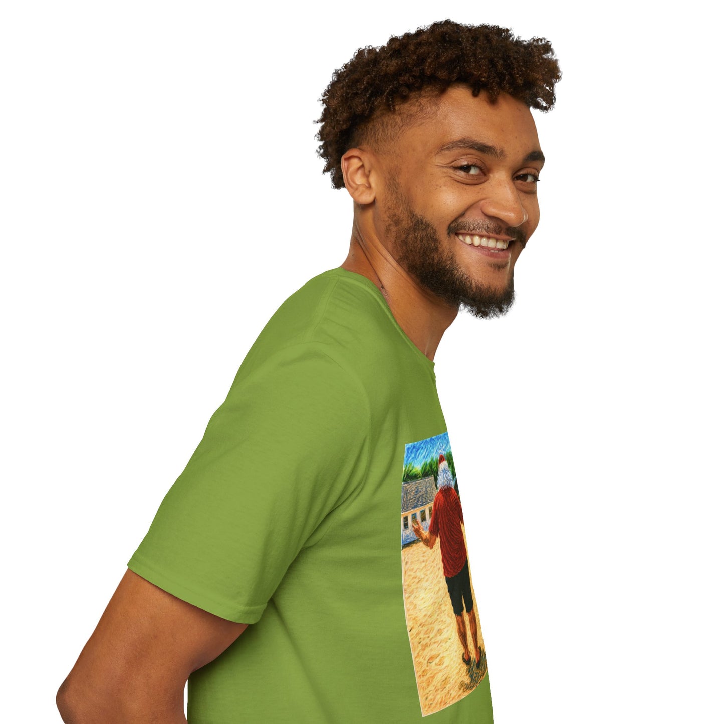 T-Shirt — Christmas in July Santa Beach Graphic Tee