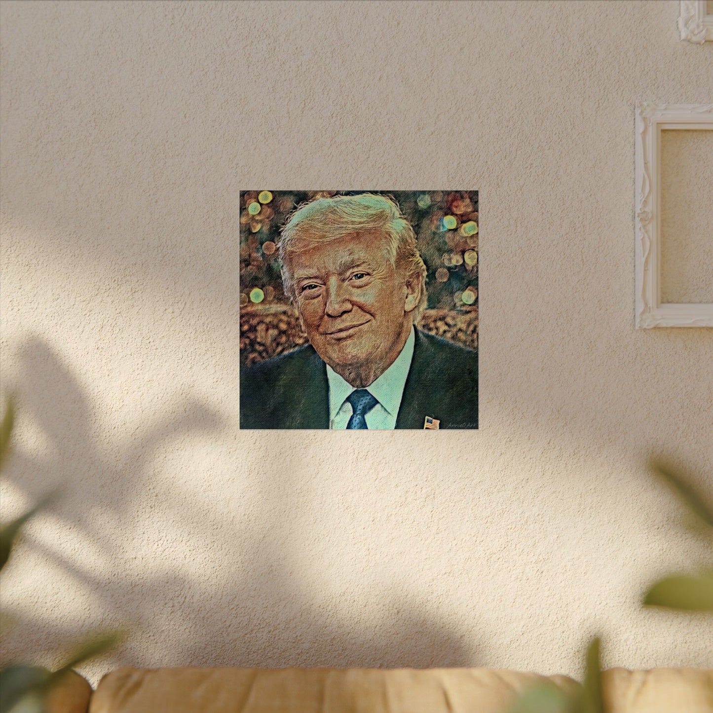 Trump Textured Watercolor Matte Poster