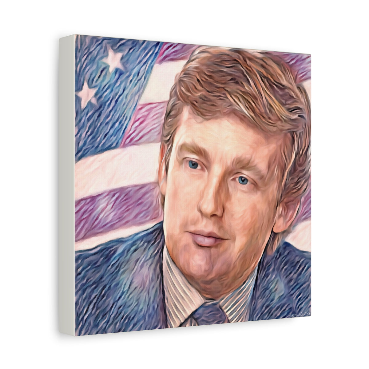 Trump Patriotic Portrait Canvas