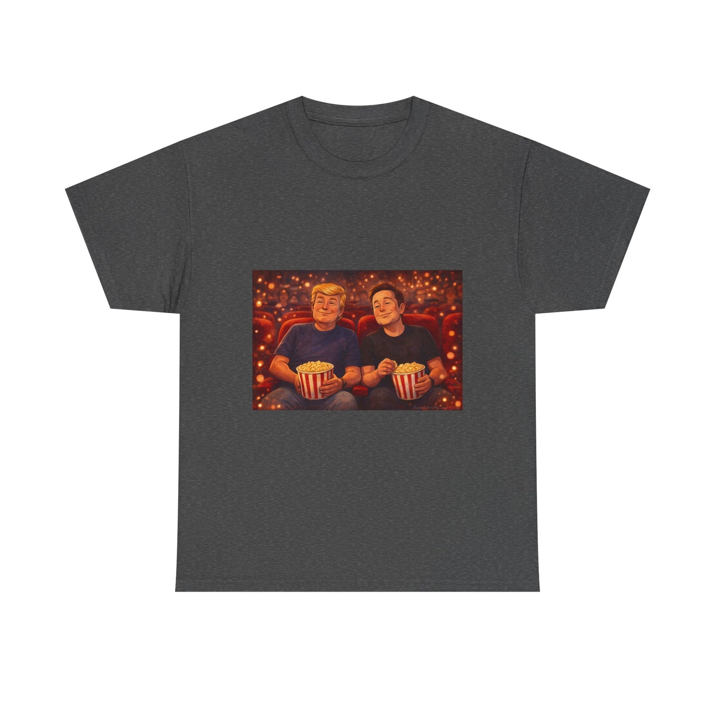 Movie Night Popcorn Tee — Cozy Couples Film Night T-Shirt