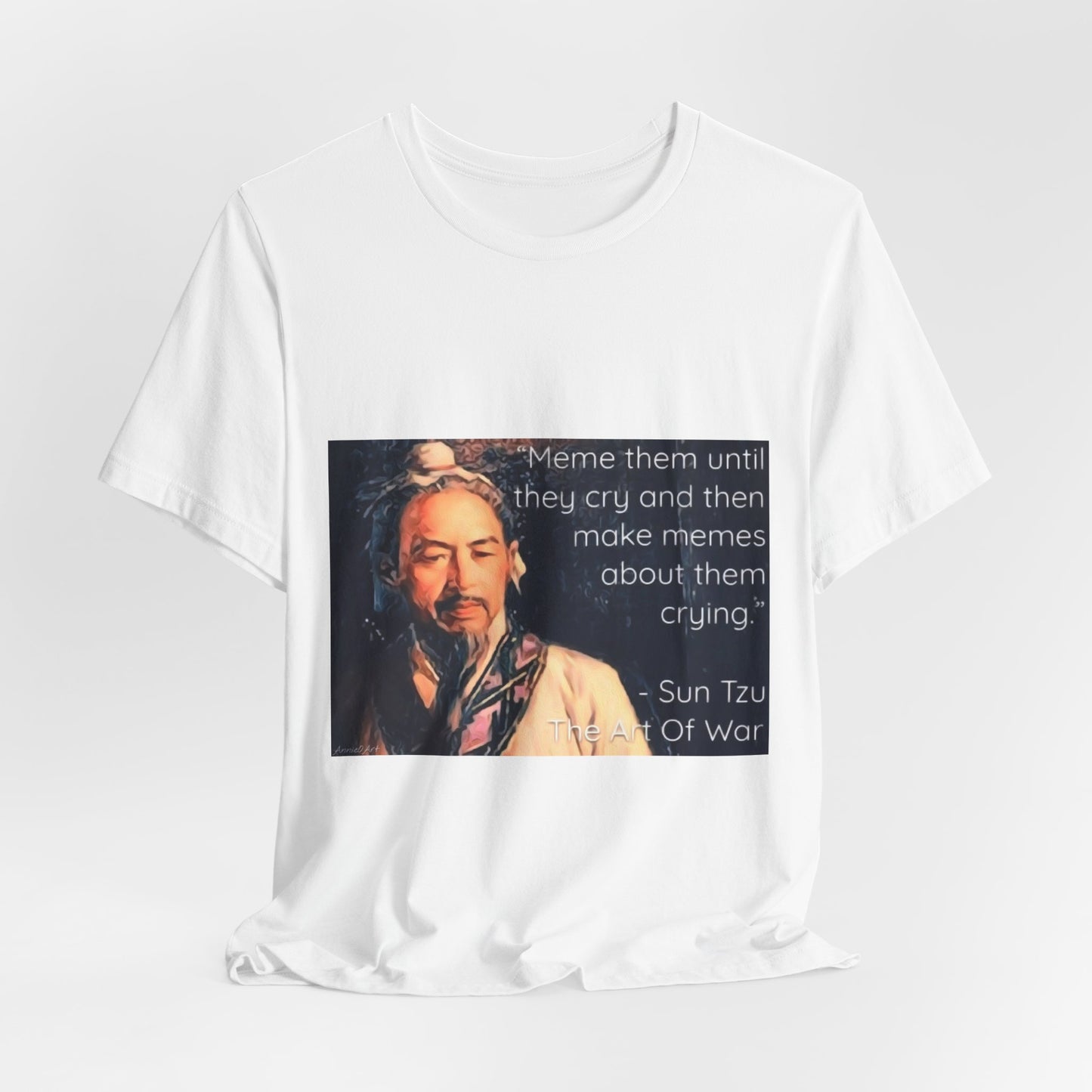 Sun Tzu Meme Tee — "Meme Them Until They Cry" Retro Political Art T‑Shirt