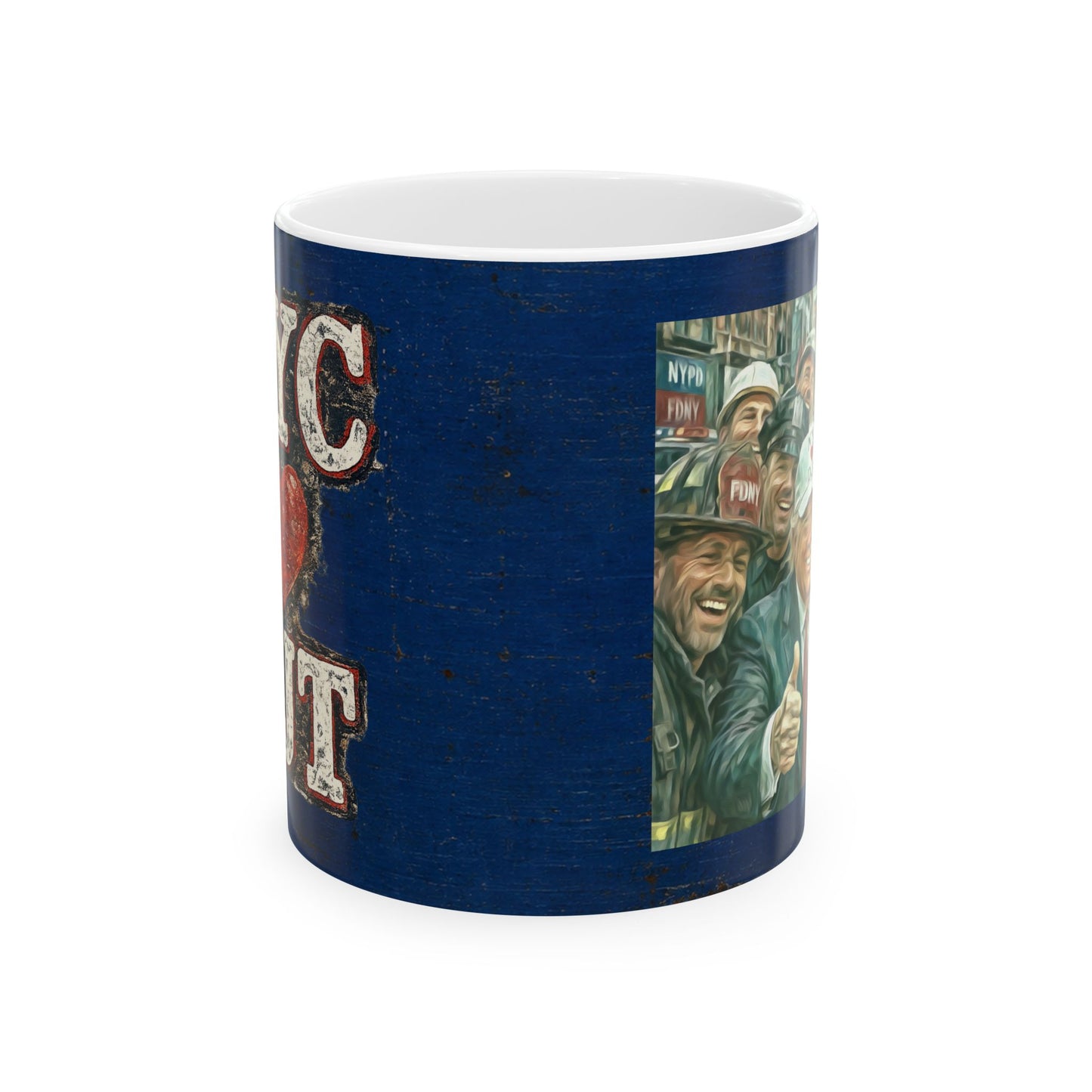Trump “NYC❤️DJT” Ceramic Mug — Vintage Blue-Collar Design (11oz, 15oz)