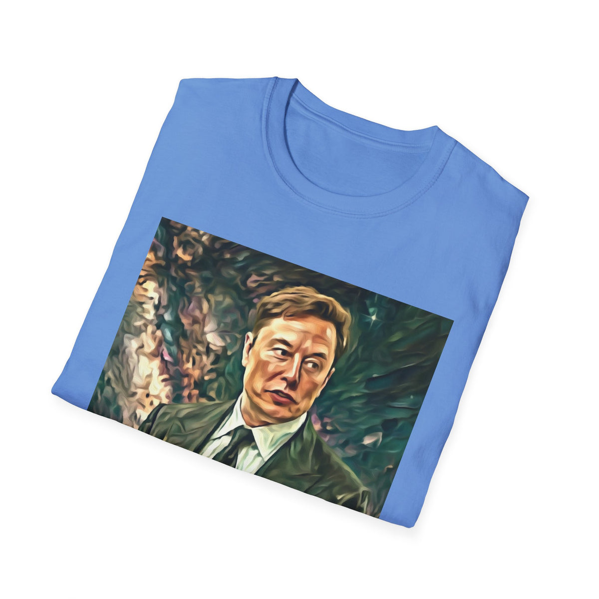 Elon Musk with Rocket— Graphic T-Shirt