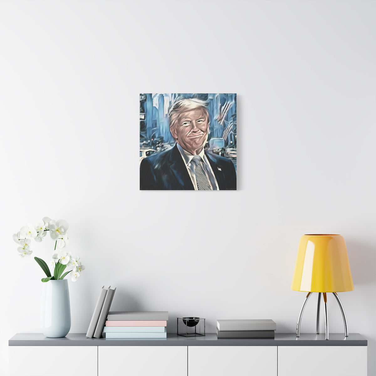 Patriotic Portrait Canvas Print — Trump Artwork