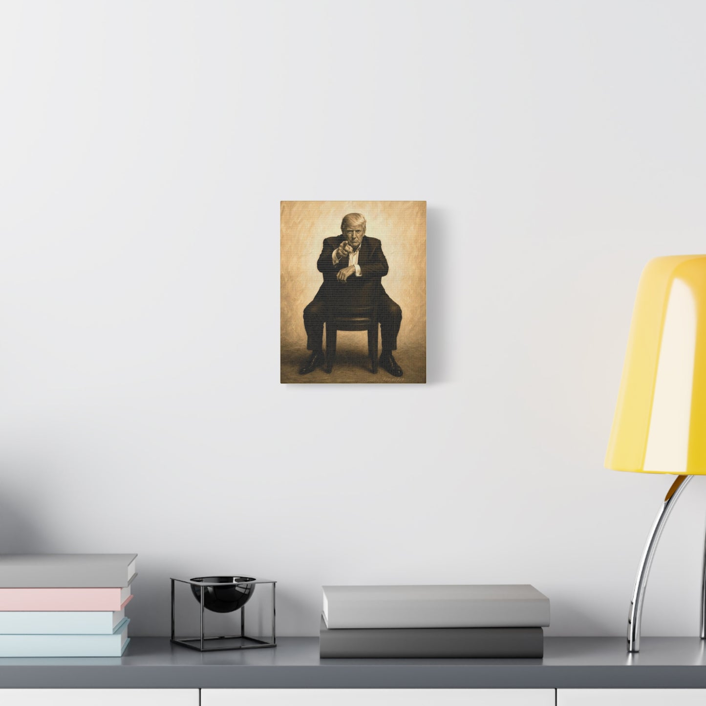 Trump Vintage Portrait Canvas Wall Art —