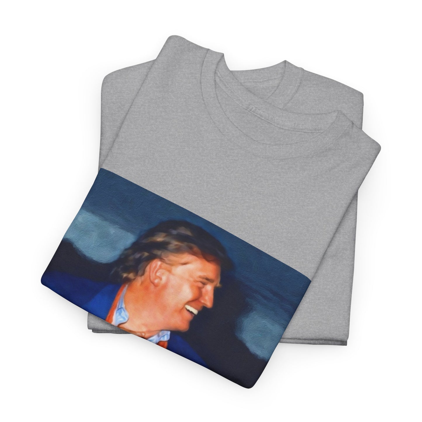 Vintage Portrait Tee with Quote – “Selfless Man, Truly Loved by All Who See It”