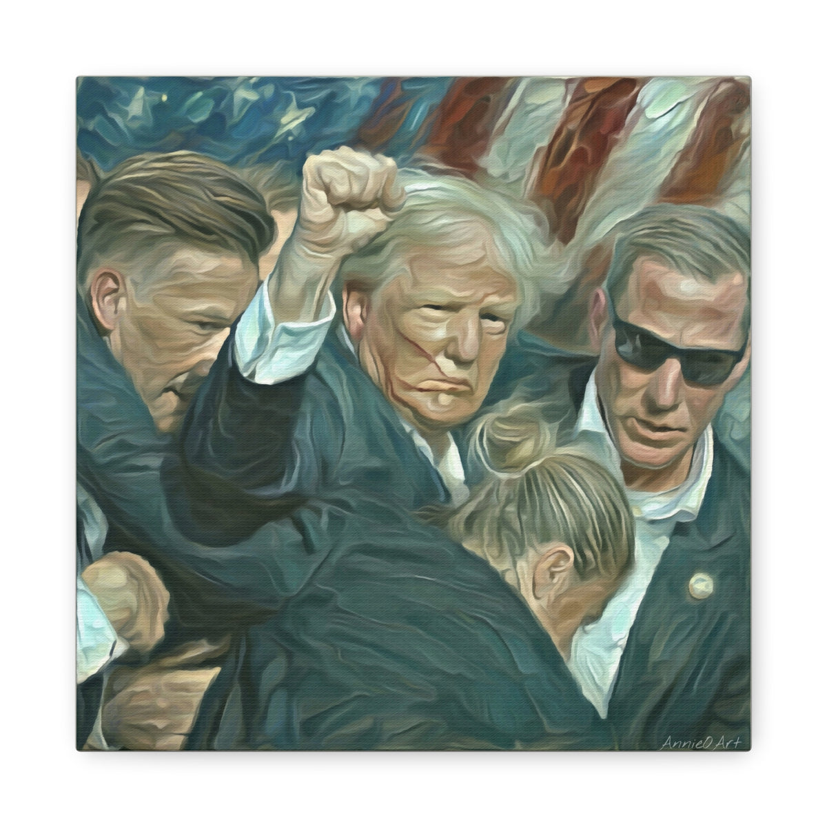 Trump ‘FIGHT!’ Fist-Raise Matte Canvas