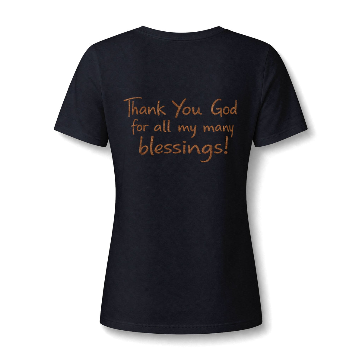 Women's V-Neck Tee — Stylized Jesus Portrait Graphic Tee