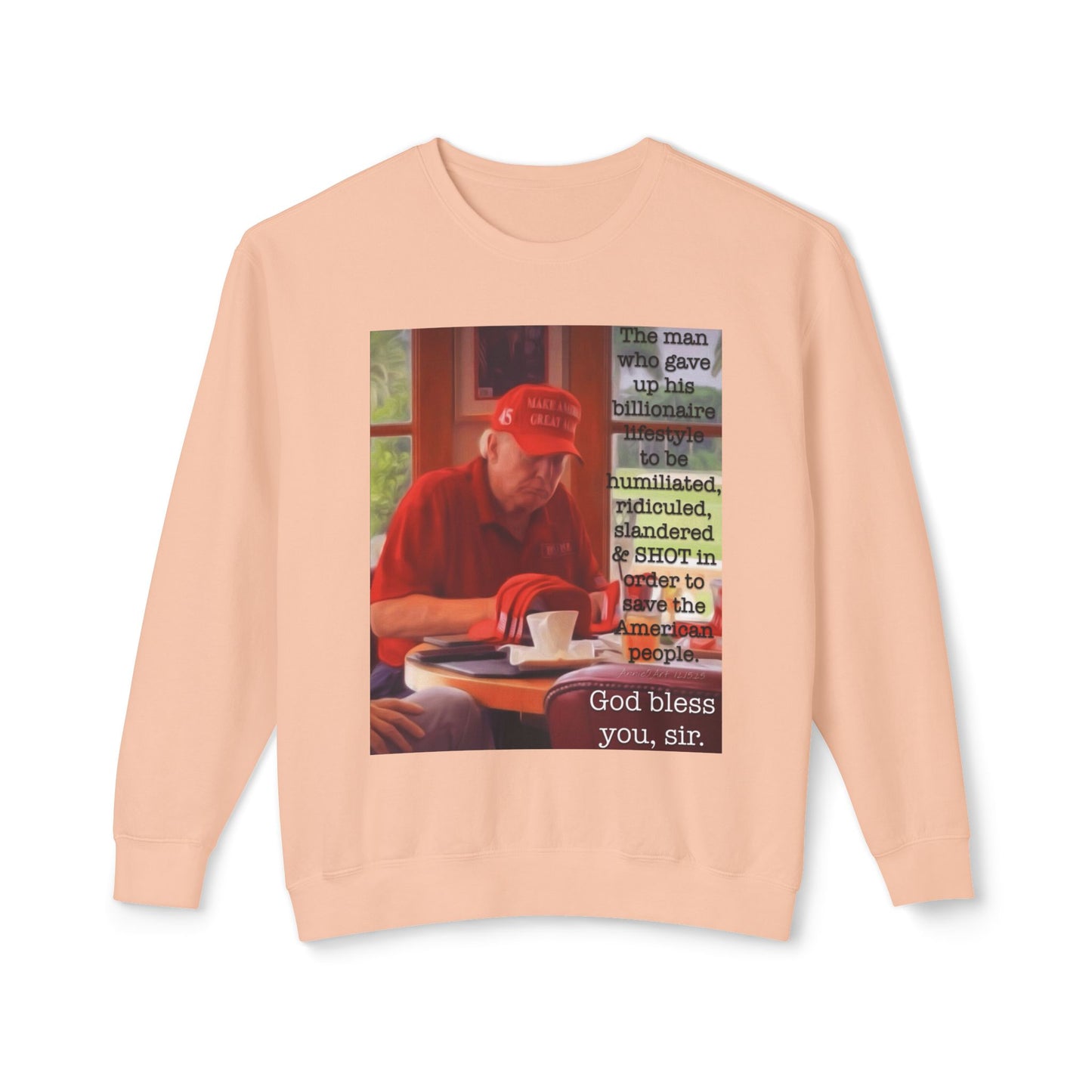 Trump 'God Bless You, Mr. President' Crewneck Sweatshirt — MAGA Tribute