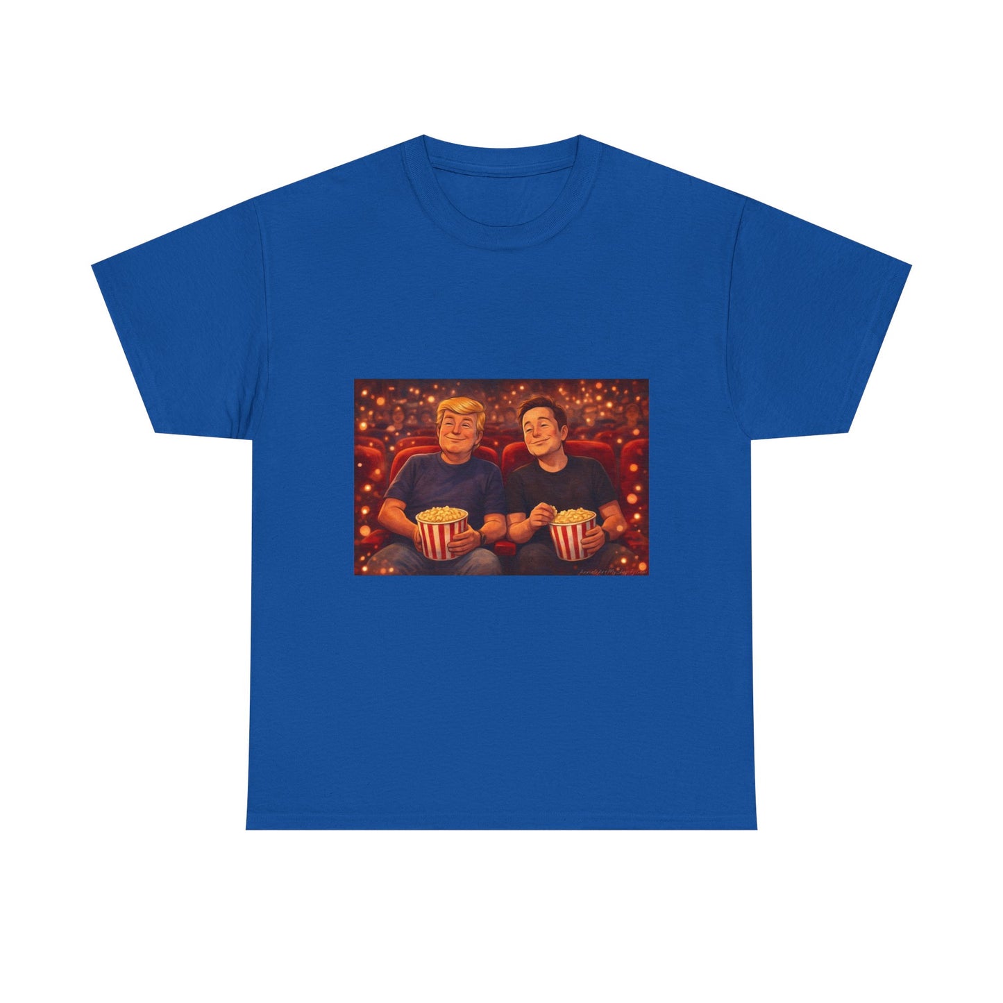 Movie Night Popcorn Tee — Cozy Couples Film Night T-Shirt