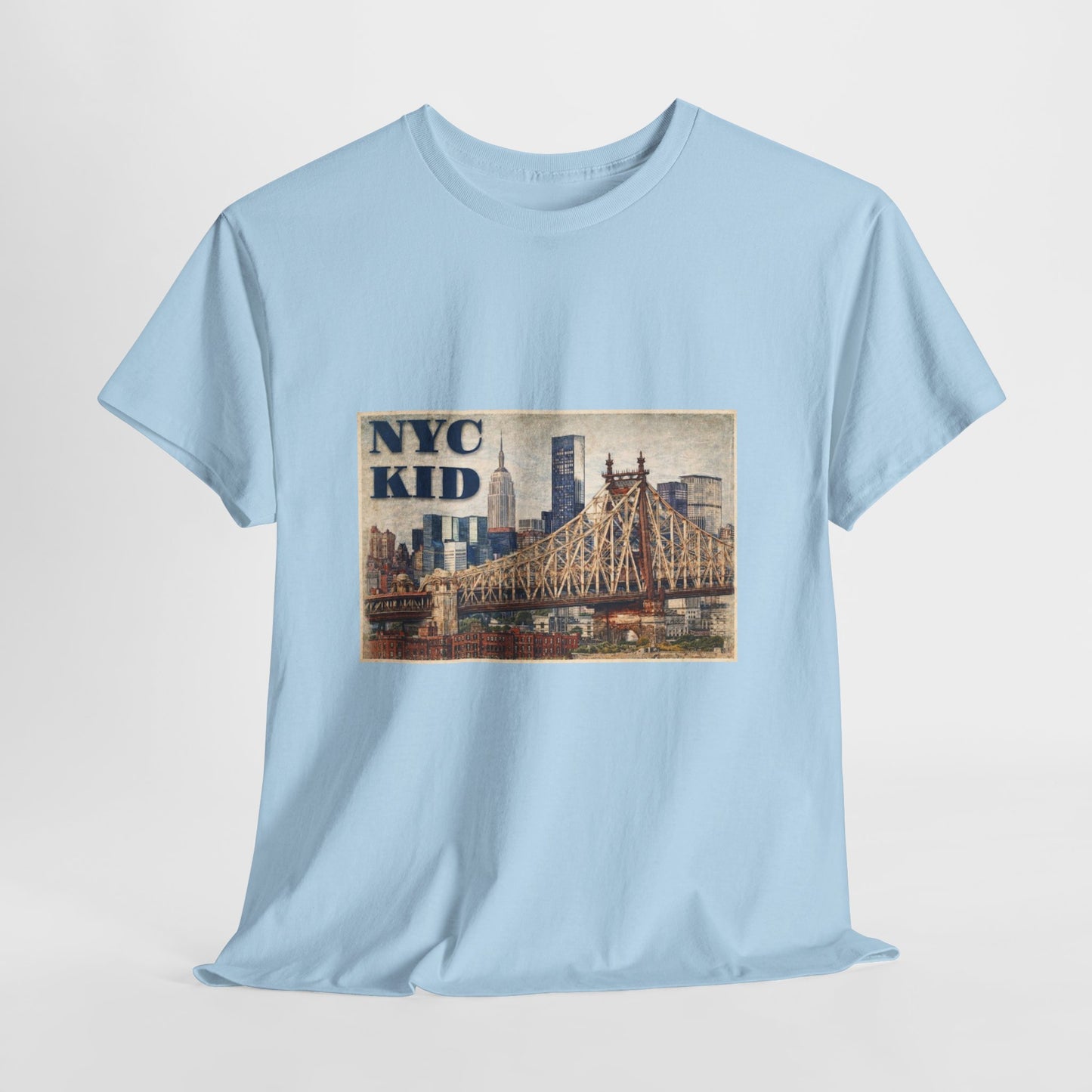 NYC Kid T-Shirt — Vintage Queensboro Bridge New York City Tee