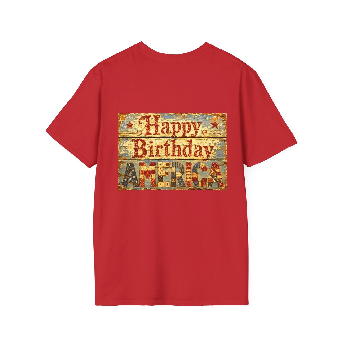 HoneySuckle Lodge 50th—America 250th Bungalow Path T-Shirt —Front & Back Design- Happy 250th Anniversary USA Patriotic Tee