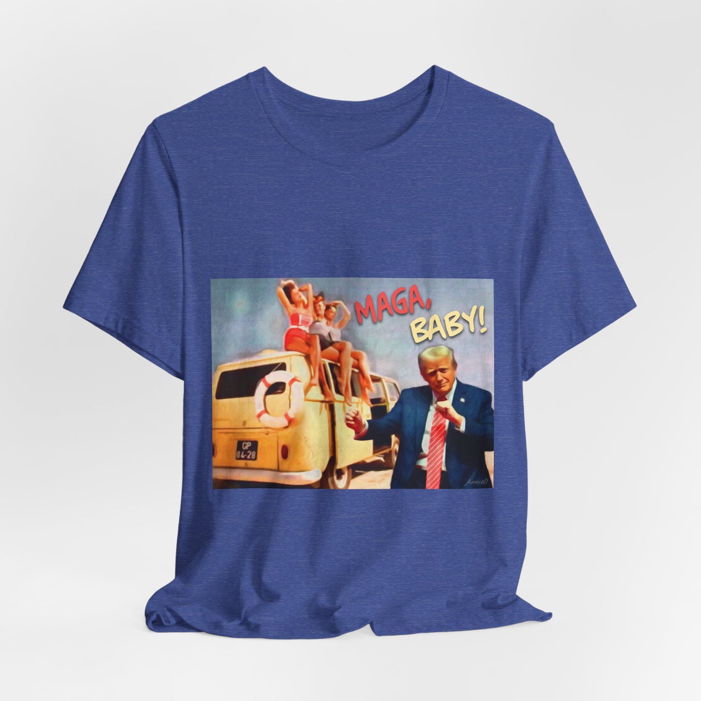 Vintage Political Graphic Tee — "MAGA Baby!"