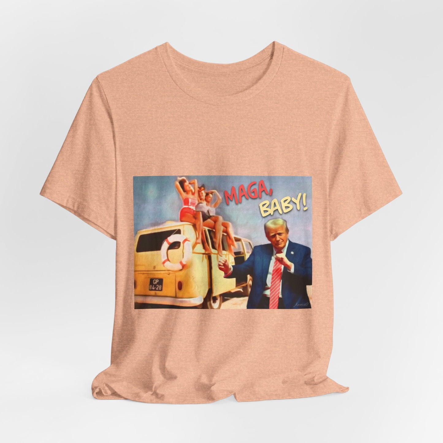 Vintage Political Graphic Tee — "MAGA Baby!"