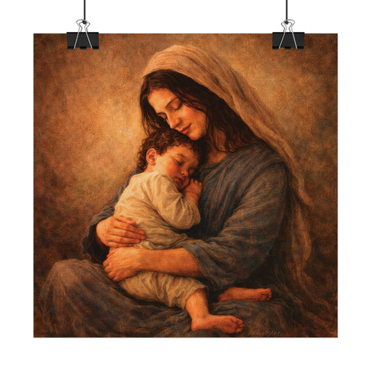 Madonna with Baby Jesus—Matte Posters