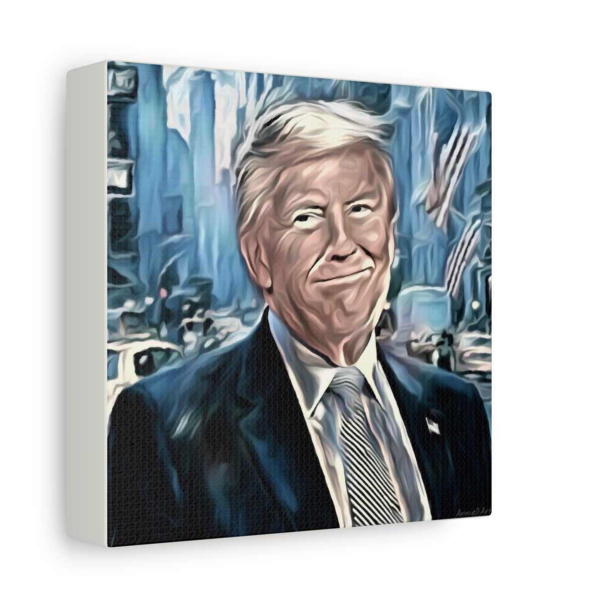 Patriotic Portrait Canvas Print — Trump Artwork