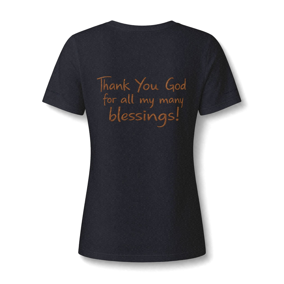 Women's V-Neck Tee — Stylized Jesus Portrait Graphic Tee